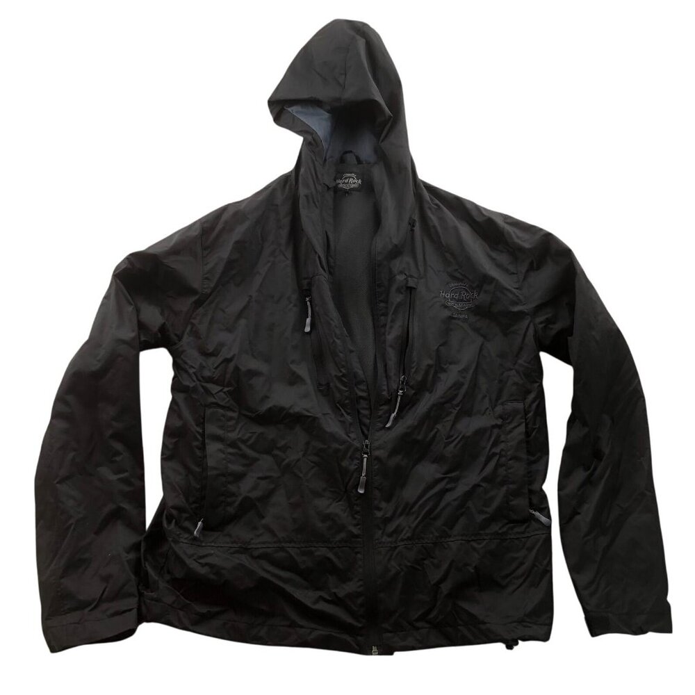 Hard Rock Mens Jacket Size XXL Hotel & Casino Seminole Tampa Black Hoodie Casual